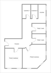 Mieszkanie inwestycyjne 99,37 m² | 4 pokoje | Centrum Szczecina