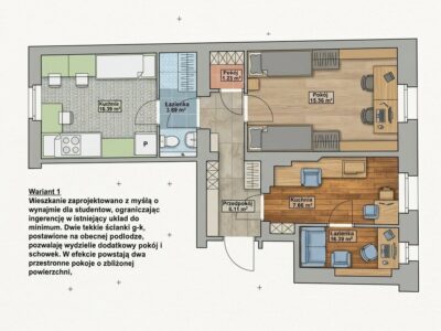 OKAZJA INWESTYCYJNA! Mieszkanie z klimatem w Centrum Szczecina – 1. p