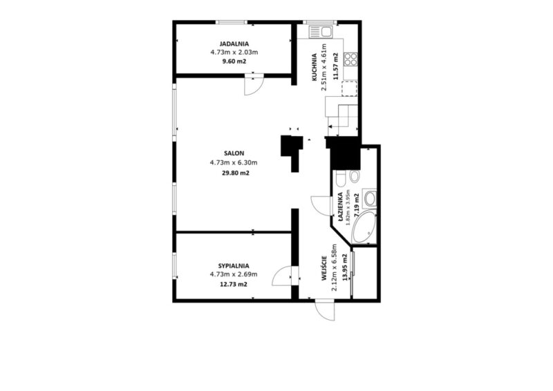 Pilchowo | ul. Wołczkowska | 3 pokoje | 81,68 m2