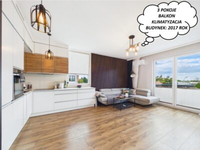 3 Pokoje| 53,32 m²| Balkon| Komórka|Nowa Cukrownia